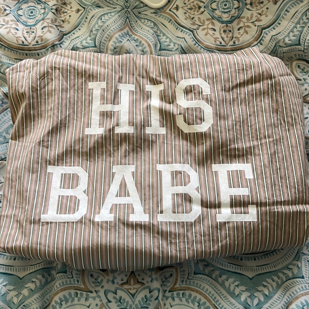 “His Babe” Vintage long sleeve